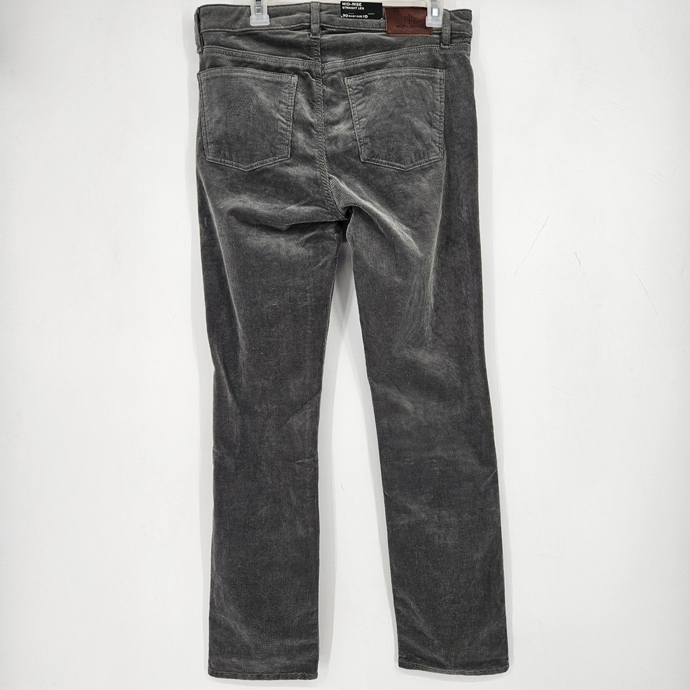 Lauren Ralph Lauren Pants Womens 10 Gray Corduroy Casual Mid Rise Straight Leg - Picture 4 of 13